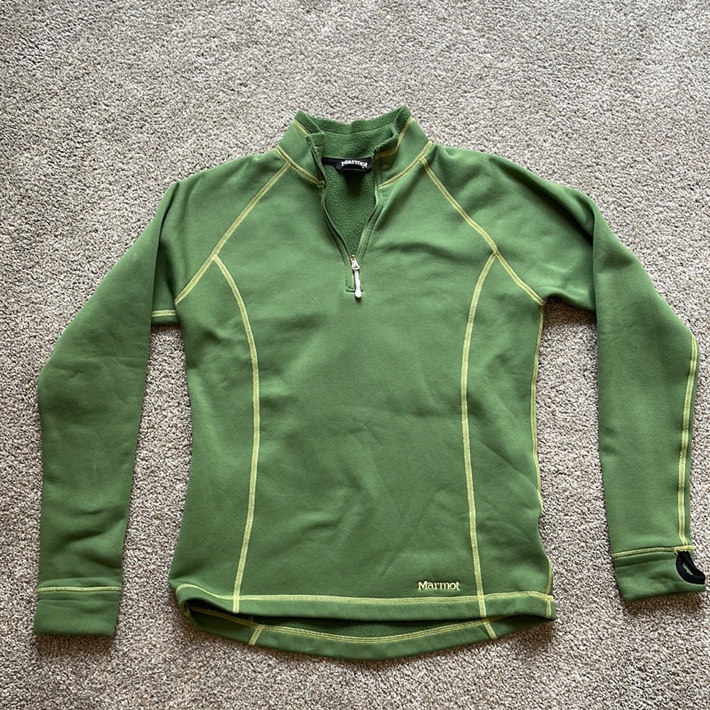 Marmot womens green powerstretch fleece